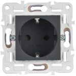 Розетка SKANDY 16А с заземл. защ. шторки SK-R04G графит IEK SK-R14-16-K53 — изображение 4