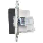 Розетка 1-м SKANDY 16А IP44 с заземл. защ. шторки с крышкой SK-R11G графит IEK SK-R16-16-44-K53 — изображение 2