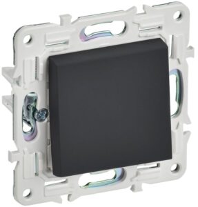 Выключатель 1-кл. SKANDY 10А SK-V01G графит IEK SK-V10-0-10-K53
