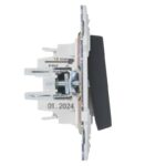 Выключатель проходной 1-кл. SKANDY 10А SK-V02G графит IEK SK-V12-0-10-K53 — изображение 3