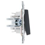 Выключатель проходной 1-кл. SKANDY 10А SK-V08G с индикацией графит IEK SK-V12-1-10-K53 — изображение 3