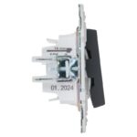 Выключатель 2-кл. SKANDY 10А SK-V04G графит IEK SK-V20-0-10-K53 — изображение 3