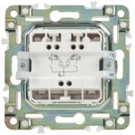 Выключатель 2-кл. SKANDY 10А SK-V09W с индикацией арктич. бел. IEK SK-V20-1-10-K01 — изображение 2
