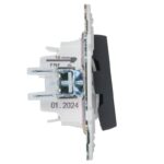 Выключатель 2-кл. SKANDY 10А SK-V09G с индикацией графит IEK SK-V20-1-10-K53 — изображение 3