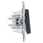 Выключатель проходной 2-кл. SKANDY 10А SK-V10G с индикацией графит IEK SK-V22-1-10-K53 — изображение 3