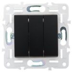Выключатель 3-кл. SKANDY 10А SK-V11Bl черн. IEK SK-V30-0-10-K02 — изображение 4