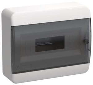 Корпус ЩРН-П-12 TEKFOR IP41 черн. прозр. дверь пластик. IEK TF5-KP12-N-12-41-K01-K03