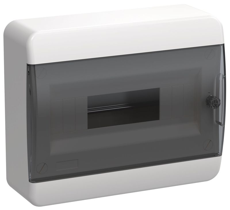 TF5-KP12-N-12-41-K01-K03_1.jpeg Корпус ЩРН-П-12 TEKFOR IP41 черн. прозр. дверь пластик. IEK TF5-KP12-N-12-41-K01-K03 — изображение 1