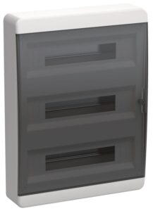 Корпус ЩРН-П-54 TEKFOR IP41 черн. прозр. дверь пластик. IEK TF5-KP12-N-54-41-K01-K03