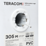 Кабель витая пара F/UTP кат.5E 4 пары 24 AWG solid PVC сер. (м) TERACOM PRO EKF TRP-5EFTP-04PVC-GY-IN3 — изображение 4