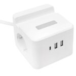 Удлинитель "Куб" 2х1.3м USB + 2Type C с быстрой зарядкой подставкой под телефон и ночником 1кв.мм EKF UBA-CUB-2-FC — изображение 12