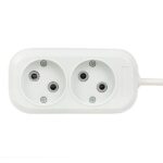 Удлинитель 2х2м без заземл. 10А IP20 Эксперт 2.2кВт ПВС 2х0.75 PROxima EKF UBA10-275-2-02 — изображение 3