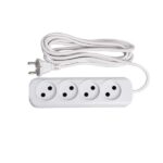 Удлинитель 4х3м без заземл. 10А IP20 Эксперт 2.2кВт ПВС 2х0.75 PROxima EKF UBA10-275-4-03 — изображение 3
