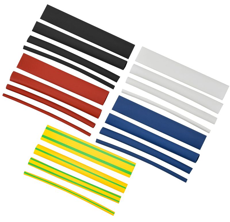 UDRS-D2-D8-10-1_1.jpeg Набор трубок термоусадочных тонкостен. ТТУ 2/1; 4/2; 6/3; 8/4 (ЖЗ; С; К; Ч) 20х8см разноцвет. IEK UDRS-D2-D8-10-1 — изображение 1