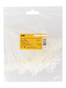 Хомут кабельный ХП1 2.5х110 нейл. бел. с таб. 20х13 (уп.100шт) IEK UHH61-3-110-100 — изображение 5