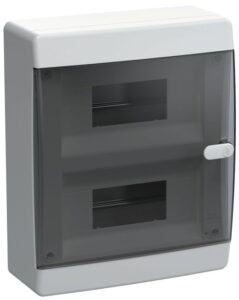 Корпус ЩРН-П-18 UNION Compact IP41 черн. прозр. дверь пластик. IEK UIC-KP12-N-18-41-K01