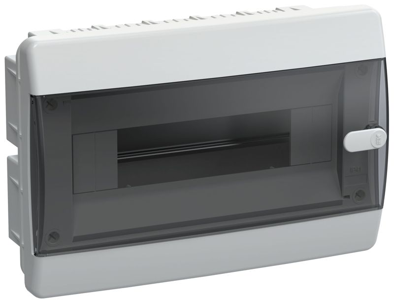 UIC-KP12-V-12-41-K01_1.jpeg Корпус ЩРВ-П-12 UNION Compact IP41 черн. прозр. дверь пластик. IEK UIC-KP12-V-12-41-K01 — изображение 1