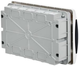 Корпус ЩРВ-П-12 UNION Compact IP41 черн. прозр. дверь пластик. IEK UIC-KP12-V-12-41-K01 — изображение 3