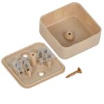 Коробка распаячная ОП 50х50х20 IP20 КМ41206-04 (4 клем. 3кв.мм) сосна IEK UKO10-050-050-020-K34 — изображение 3