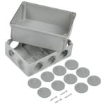 Коробка распаячная ОП 190х140х120 IP44 КМ41245 (10 каб.ввод.) IEK UKO10-190-140-120-K41-44 — изображение 4
