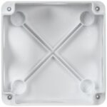 Коробка распаячная ОП КМ 100х100х45 IP44 6 вводов бел. IEK UKO11-100-100-045-K01-44 — изображение 2