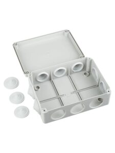 Коробка распаячная ОП 190х140х70 IP44 КМ41243 RAL7035 IEK UKO11-190-140-070-K41-44 — изображение 3