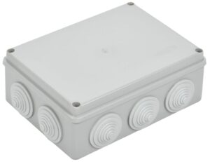 Коробка распаячная ОП 190х140х70 IP55 КМ41244 RAL7035 (10 гермовводов) IEK UKO11-190-140-070-K41-55 — изображение 5