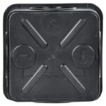 Коробка распаячная ОП 70х70х40 IP44 КМ41236 4 гермовводов черн. IEK UKO21-070-070-040-K02-44 — изображение 2