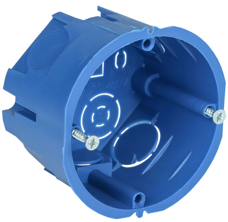 UKT10-068-045-000-A-N-UO_1.jpeg Коробка установочная С3 d68x45 для твердых стен (с саморезами) GENERICA UKT10-068-045-000-A-N-UO — изображение 1