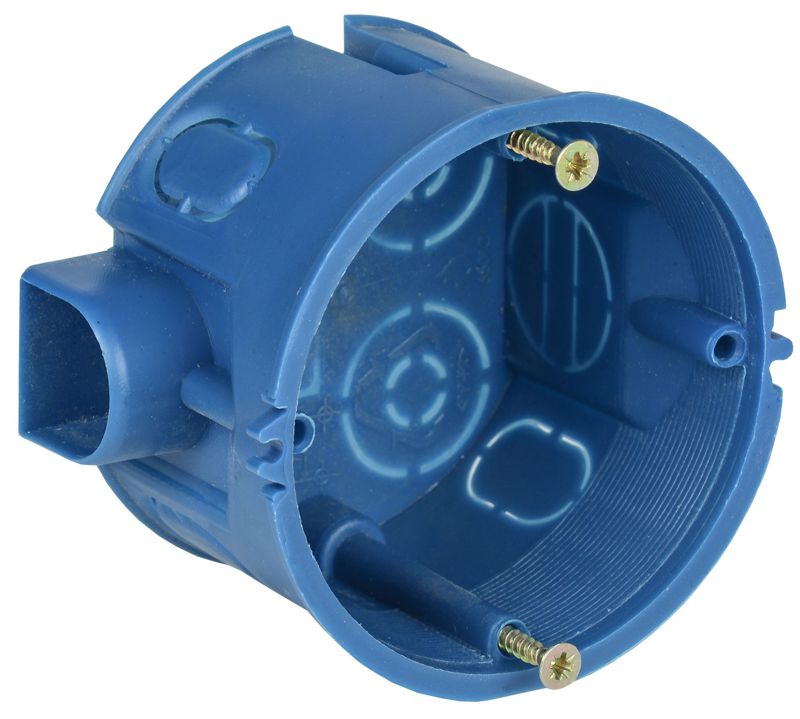 UKT10-068-045-000-A-S-UO_1.jpeg Коробка установочная С3 d68x45 для твердых стен (с саморезами и стык. узлами) GENERICA UKT10-068-045-000-A-S-UO — изображение 1