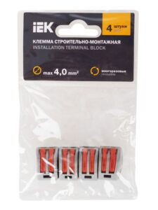 Клемма строительно-монтажная СМК 222-412 (уп.4шт) IEK UKZ-004-412 — изображение 5