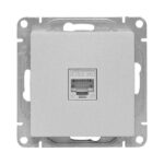 Розетка компьютерная 1-м СП Эпика RJ45 кат.5 механизм алюм. EKF UP1-SOA-RJ45-5 — изображение 7