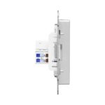 Розетка компьютерная 1-м СП Эпика RJ45 кат.5 механизм алюм. EKF UP1-SOA-RJ45-5 — изображение 2