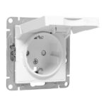 Розетка СП Эпика 16А IP44 с заземл. защ. шторки с крышкой механизм бел. EKF UP1-SOW-111-44 — изображение 15