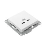 Розетка 2-м СП Эпика USB-C механизм бел. EKF UP1-SOW-2USBC — изображение 7