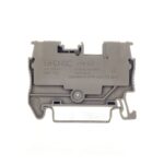 Клемма проходная зажим push-in 2 точки подключения 2.5кв.мм сер. DKC VPR-2.5-GY — изображение 2
