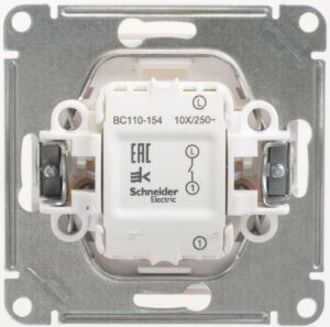 Выключатель 1-кл. СП W59 10А IP20 10AX механизм сл. кость SE VS110-154-2-86 — изображение 2