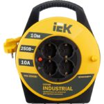 Удлинитель на катушке 4х10м с заземл. 10А IP20 Industrial УК10 3х1 термозащита IEK WKP14-10-04-10 — изображение 4
