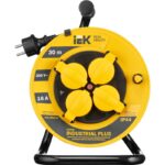 Удлинитель на катушке 4х30м с заземл. 16А IP44 Industrial plus УК30 3х1.5 термозащита IEK WKP15-16-04-30-44 — изображение 4