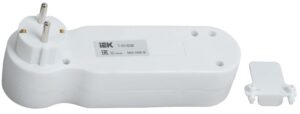 Разветвитель 3-м 16А IP20 Т-01/03В 2P+PE с выкл. бел. IEK WTP10-16-03-ZK-K01 — изображение 4
