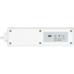 Удлинитель 3х5м с заземл. 16А IP20 У03К 2P+PE 250В ПВС 3х1 с выкл. IEK WYP10-16-03-05-ZK-N — изображение 2
