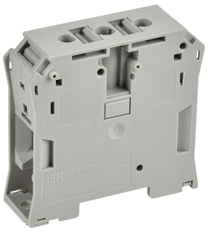 YCT10-00-K03-120_1.jpeg Колодка клеммная CTS ARMAFIX 120кв.мм сер. IEK YCT10-00-K03-120 — изображение 1
