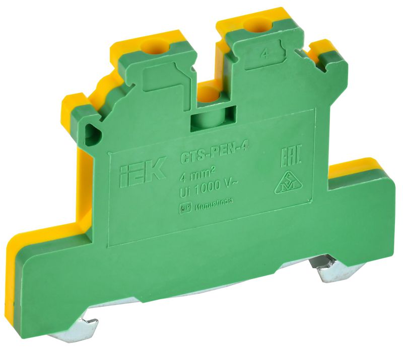 YCT11-00-K52-004_1.jpeg Колодка клеммная CTS-PEN ARMAFIX земля 4кв.мм жел./зел. IEK YCT11-00-K52-004 — изображение 1