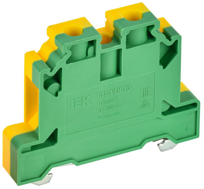 YCT11-00-K52-010_1.jpeg Колодка клеммная CTS-PEN ARMAFIX земля 10кв.мм жел./зел. IEK YCT11-00-K52-010 — изображение 1