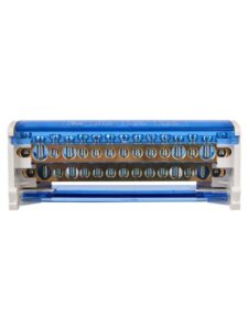 Шина на DIN-рейку в корпусе (кросс-модуль) ШНК 2х15 L+PEN IEK YND10-2-15-125 — изображение 3
