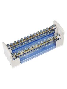 Шина на DIN-рейку в корпусе (кросс-модуль) ШНК 2х15 L+PEN IEK YND10-2-15-125 — изображение 4