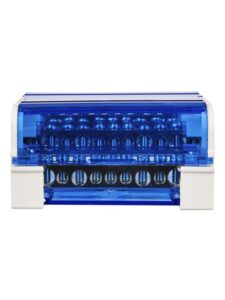 Шина на DIN-рейку в корпусе (кросс-модуль) ШНК 4х11 3L+PEN IEK YND10-4-11-125 — изображение 4