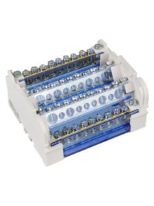 Шина на DIN-рейку в корпусе (кросс-модуль) ШНК 4х11 3L+PEN IEK YND10-4-11-125 — изображение 2
