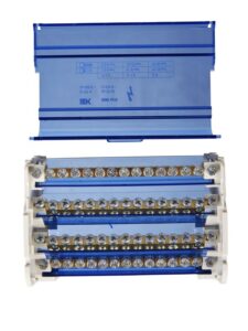 Шина на DIN-рейку в корпусе (кросс-модуль) ШНК 4х15 3L+PEN IEK YND10-4-15-125 — изображение 4