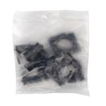 Держатель для труб (клипса) d25мм черн. (уп.10шт) Plast EKF derj-z-25b — изображение 3